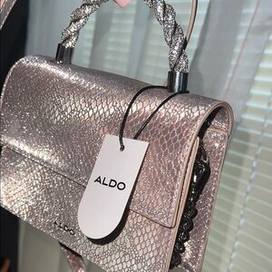 ALDO Metallic Pink Shoulder Bag
